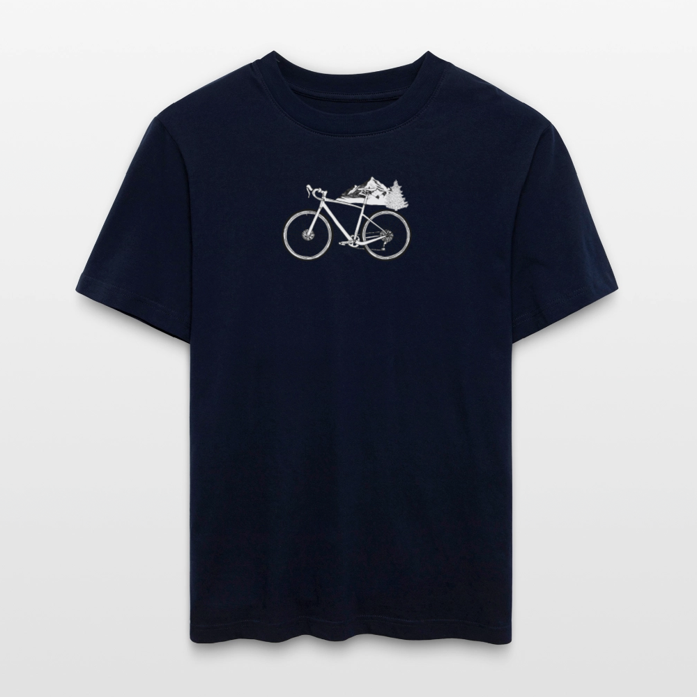 Relaxed Fit Unisex Organic T-Shirt Gravel - french navy